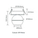 Buy Recessed LED Downlights Australia Moon Recessed LED Downlight Spot White 3CCT - 22809