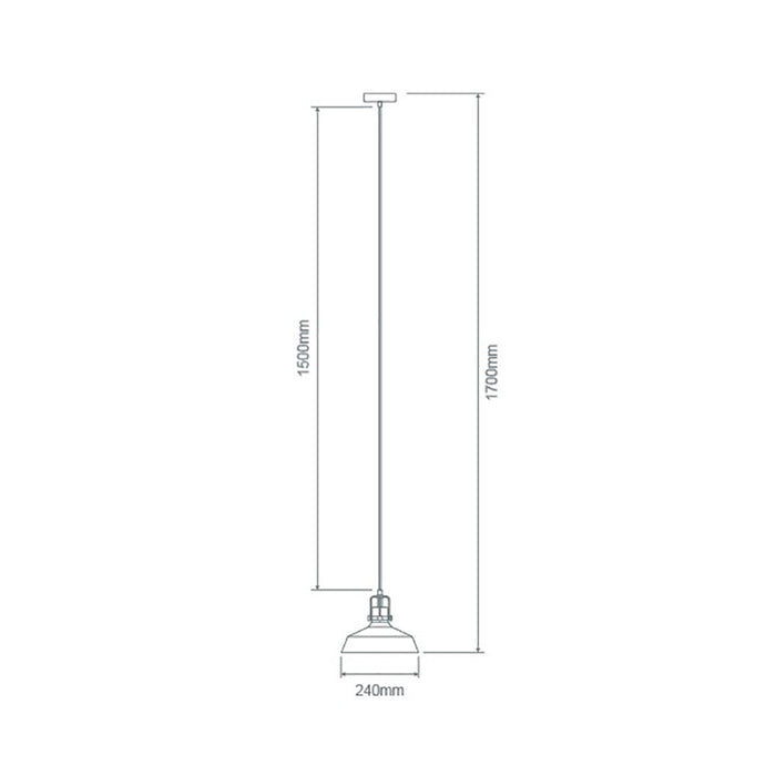Buy Pendant Lights Australia Hoist Pendant Light W240mm Smoke Glass - 22732
