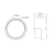 Buy Exterior Wall Lights Australia Livi Round Exterior Wall Light 8W White 3CCT - 22694