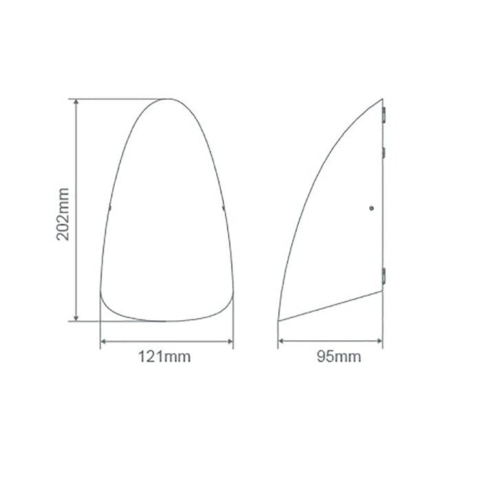 Buy Exterior Wall Lights Australia Finn Exterior Wall Light 8W Black Aluminium 3CCT - 22655