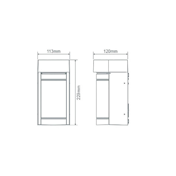 Buy Exterior Wall Lights Australia Miley Exterior Wall Light Black Aluminium 3CCT - 22664