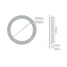 Buy LED Oyster Lights Australia Gear Round LED Oyster Light White Polycarbonate 3CCT - 22672