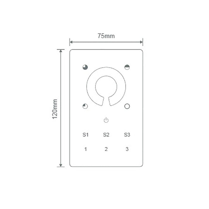Buy Strip Light Controllers Australia Cham Strip Light Controller White Single - 20145