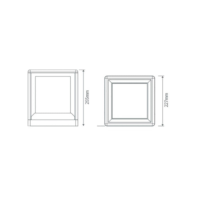 Buy Pillar & Pedestal Lights Australia Pilla Cubed Pillar Light Black - 10993