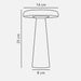 Buy Table Lamps Australia Arcello Rechargeable Table Lamp Burnished Brass Metal - 2220155061