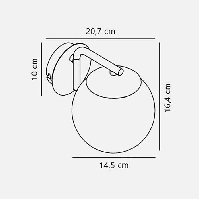 Buy Wall Sconce Australia Grant Wall Sconce Black Metal - 47091003