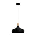 Buy Pendant Lights Australia Sabinar 1 Light Pendant Large Black Steel - 203193N