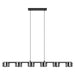 Buy Pendant Lights Australia Copillos 6 LED Light Pendant Warm White 3000K Black / Steel - 204735