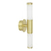 Buy Wall Sconce Australia Palmera 1 LED Wall Light 2x4.5W Brass-Matt Steel - 205024