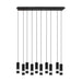 Buy Island Pendant Lights Australia Bernabeta 10 LED Pendant Black Steel - 205309