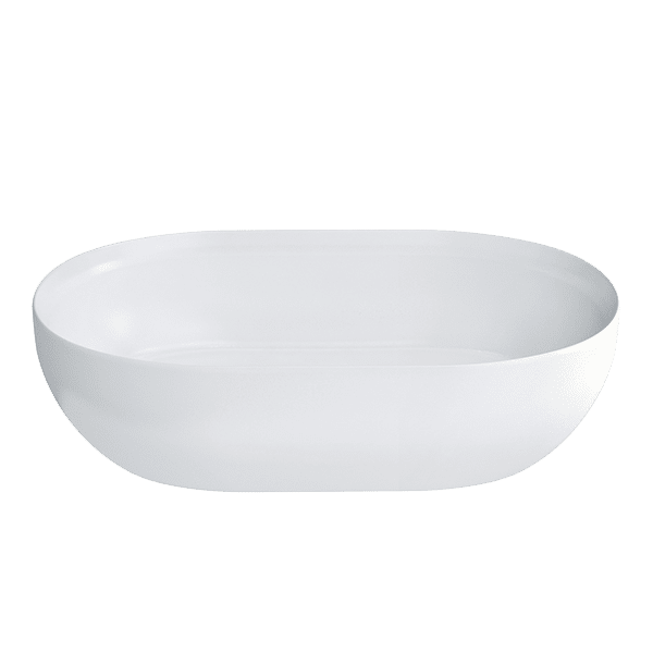 Byron Clear Stone Gloss Basin With Matching Stone Waste - 22898