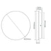 Buy LED Oyster Lights Australia Sunset Round LED Oyster Light W250mm White Polycarbonate 3CCT - 20880
