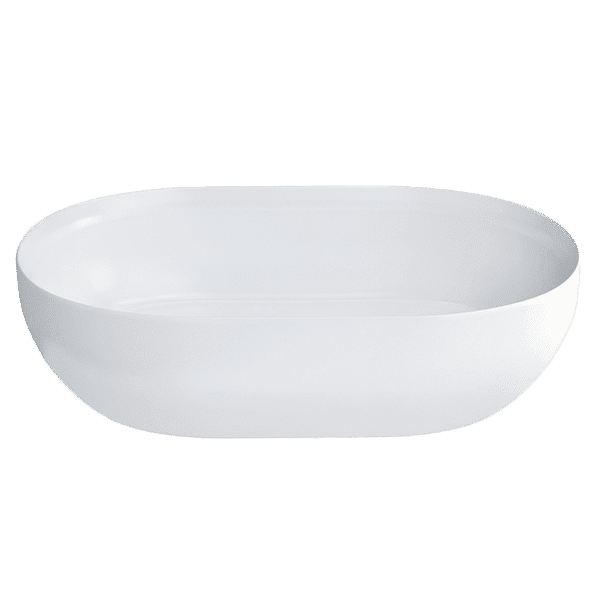 Byron Clear Stone Matt Basin With Chrome Waste - 26313P