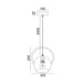 Buy Pendant Lights Australia Bella Pendant Light Matte Gold Iron - BELLA3