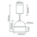 Buy Pendant Lights Australia Moon Pendant Light Tube Black 3CCT - 22778