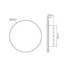 Buy Exterior Wall Lights Australia Halo Round Exterior Wall Light 15W White Polycarbonate 3CCT - 22684