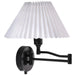 Buy Swing Arm Wall Lights Australia Break 1 Light Wall Light Black - 19861003