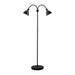 Buy Floor Lamps Australia Ray 2 Light Floor Lamp Black - 63224003