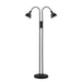 Buy Floor Lamps Australia Ray 2 Light Dim Floor Lamp Black - 72224003
