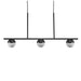 Buy Island Pendant Lights Australia Contina 3 Light Pendant Black, Opal - 2010953003