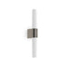 Buy Bathroom Vanity Lights Australia Helva Double Wall Light Plastic Brushed nickel - 2015321055