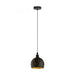 Buy Pendant Lights Australia Roccaforte 1 Light Pendant Black & Gold 170mm - 33345N