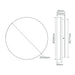Buy LED Oyster Lights Australia Sunset Round LED Oyster Light W300mm White Polycarbonate 3CCT - 20881
