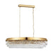 Buy Pendant Lights Australia Valparaiso 13 Light Pendant Gold Coloured & Crystal - 39463