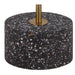 Buy Floor Lamps Australia Ortez Floor Lamp Antique Gold Terrazzo Black Iron - ORTEZ FL-BKTRZAG