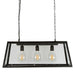 Buy Island Pendant Lights Australia Solane Island Pendant 3 Lights Black Iron / Glass - ELHK2121