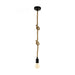Buy Mini Pendants Australia Rampside 1 Light Pendant Black & Amber 110mm - 43256