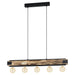 Buy Island Pendant Lights Australia Layham 5 Light Island Pendant Black / Brown - 43468N