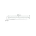 Buy LED Oyster Lights Australia Solar Square LED Oyster Light W400mm Black Polycarbonate 3CCT - 20947