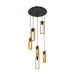 Buy Cluster Pendants Australia Littleton 6 Light Pendant Black & Brown - 49549N