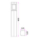 Buy Bollard Lights Australia BOL Bollard Light Grey Aluminium 3000K - BOL2A