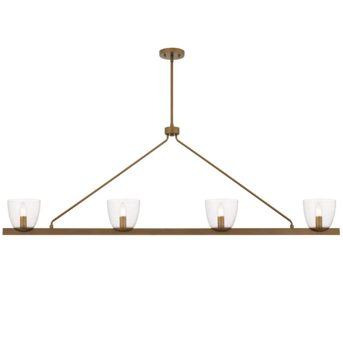 Radam 4 Light Bar Pendant Vintage Brass - RADAM PE4B-VB
