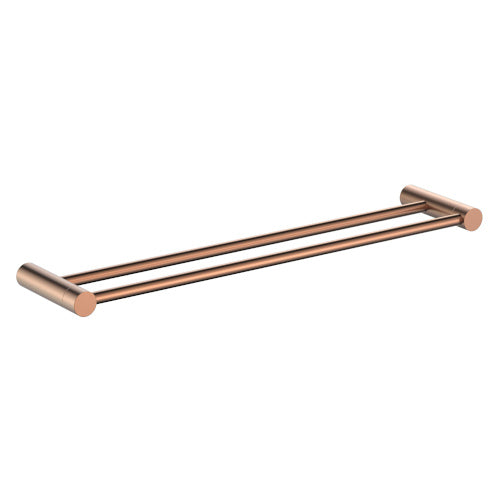 Finesa 600mm Double Towel Rail Rosa - 6831RO
