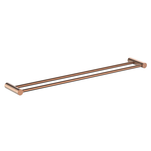 Finesa 800mm Double Towel Rail Rosa - 6832RO