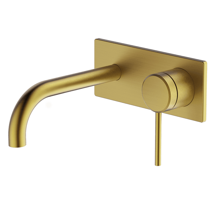 Poco Wall Basin/Bath Set Brushed Brass - 6B-WS165-BB