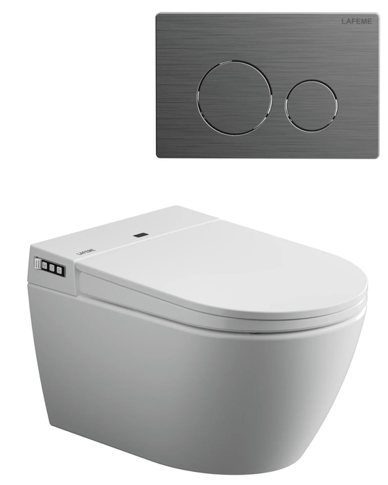 Crawford Smart Toilet Gun Metal - ST21-GM