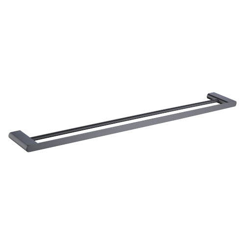 Zoya 800mm Double Towel Rail Gun Metal - 7832GM