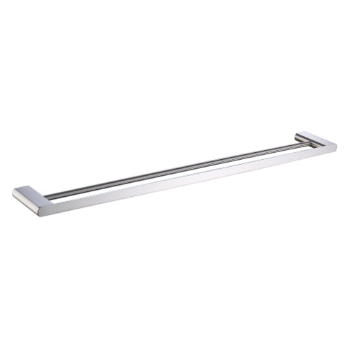 Zoya 800mm Double Towel Rail Brushed Nickel - 7832NP