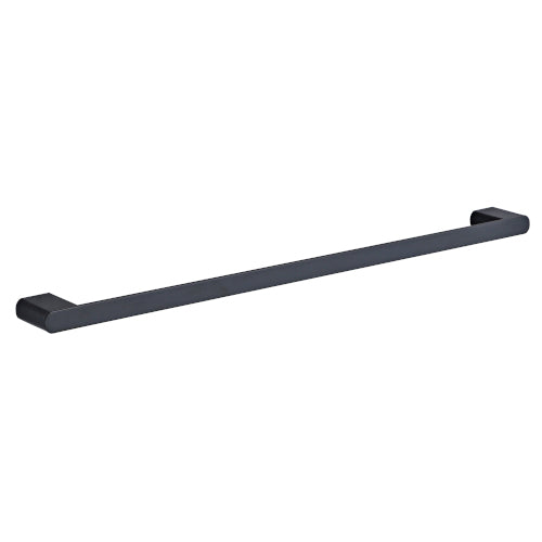 Zoya 800mm Single Towel Rail Matte Black - 7834BL