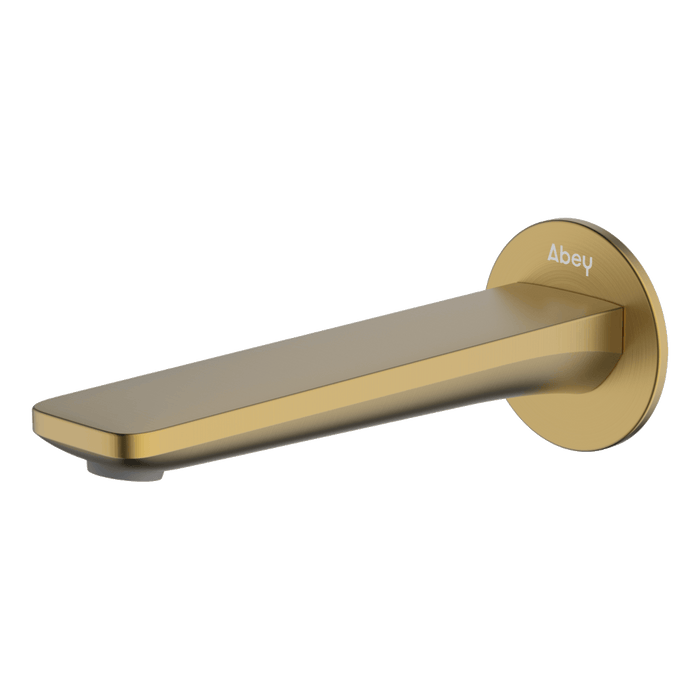 Vela 165mm Wall Spout Lead Free Brushed Brass - 7S-C165-BB-LF