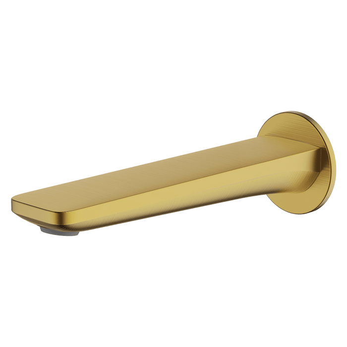 Vela 165mm Spout Brushed Brass - 7S-C165-BB