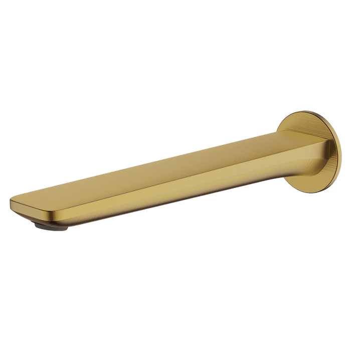 Vela 220mm Spout Brushed Brass - 7S-C220-BB