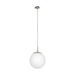 Buy Pendant Lights Australia Rondo 1 Light Pendant Width 200 mm Satin Nickel Steel - 85261N