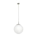 Buy Pendant Lights Australia Rondo 1 Light Pendant Width 250 mm Satin Nickel Steel - 85262N