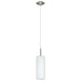 Buy Mini Pendants Australia Troy 1 Light Pendant Satin Nickel & White 110mm - 85977