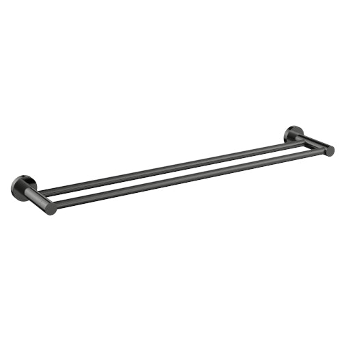 Cioso 596mm Double Towel Rail Gun Metal - 8831GM